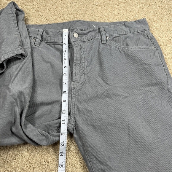 Outerknown Corduroy Pants Men’s Sz 38x30 Grey Casual Straight EUC - Picture 6 of 8